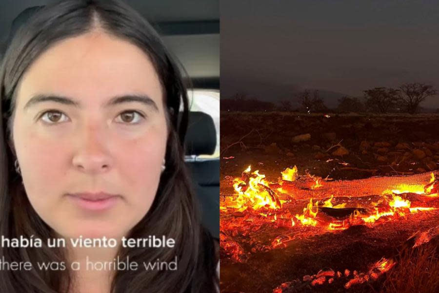 Mexicana intenta huir de Hawái tras fuertes incendios