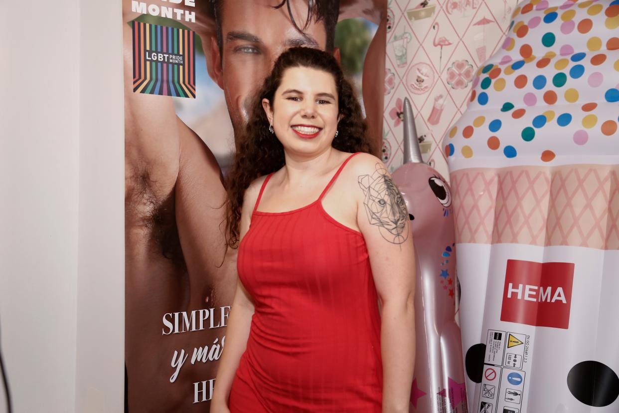 MADRID, SPAIN - JULY 02: Carla Vigo accompanies Amor Romeira (not pictured) to the premiere of her song on July 2, 2021 in Madrid, Spain. (Photo By Javier Ramirez/Europa Press via Getty Images)