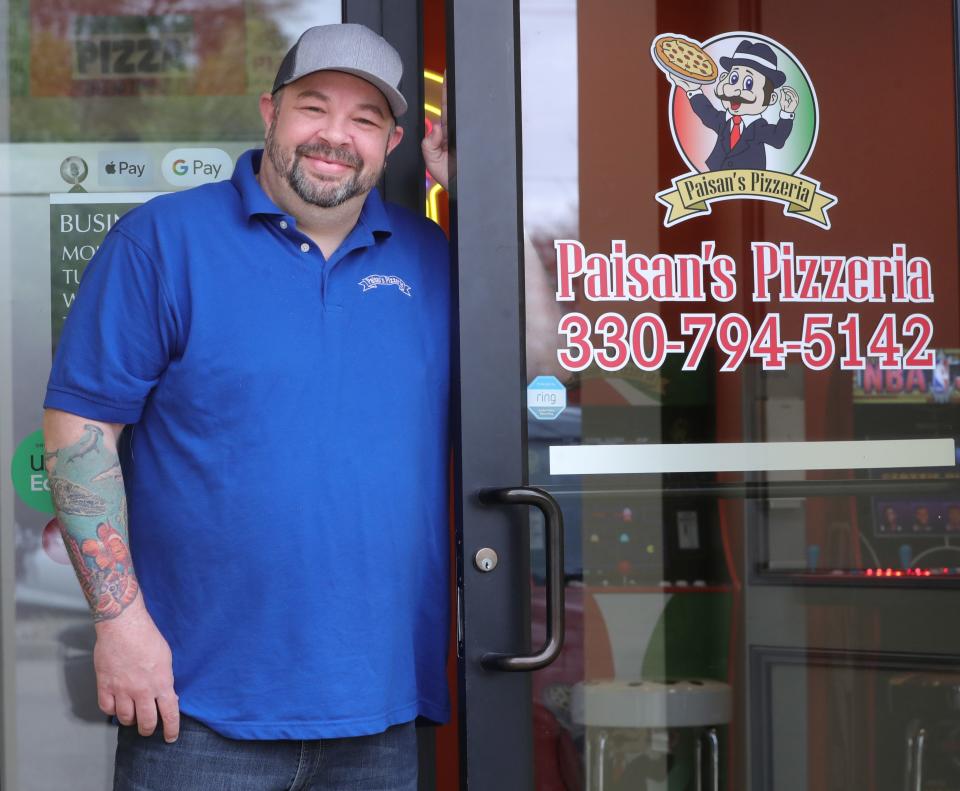 Paisans Pizzeria owner Chris Sparks on Monday, May 2, 2022 in Tallmadge.