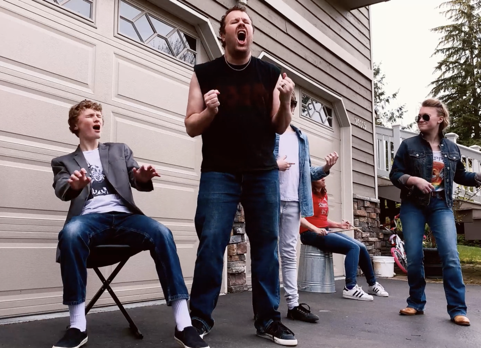 The Heller family's quarantine rendition of Journey's "Separate Ways" has gone viral.