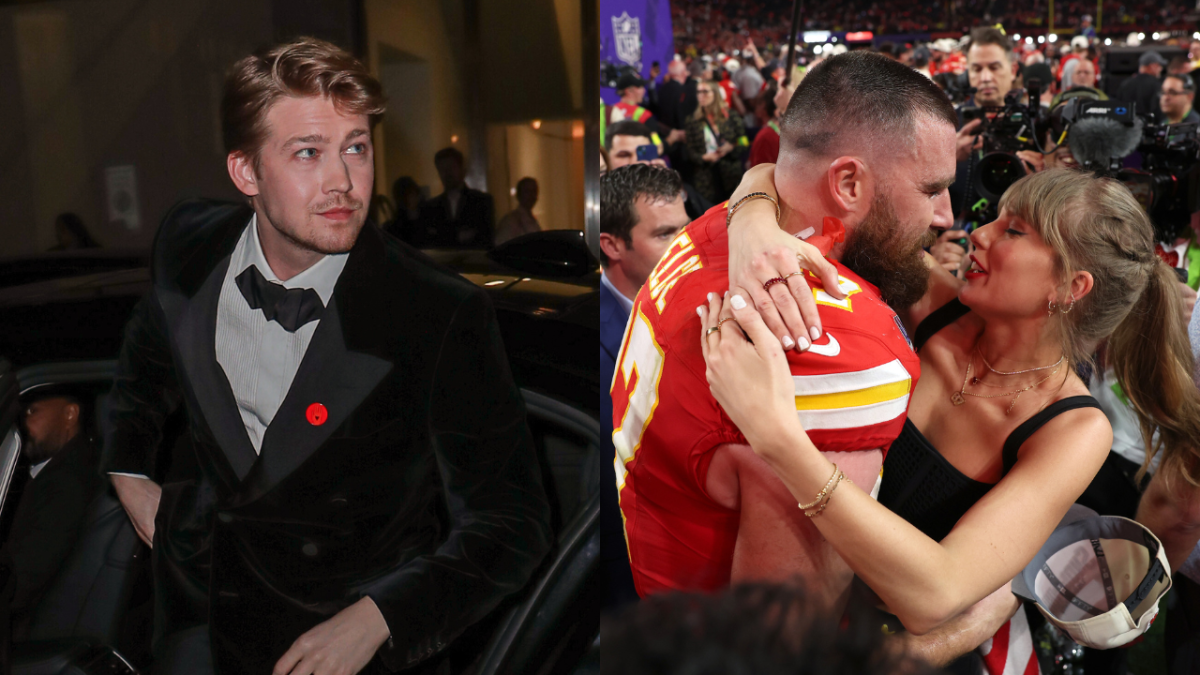 Joe Alwyn Seemingly Reacts to Taylor Swift & Travis Kelce's Vegas Date at  Super Bowl