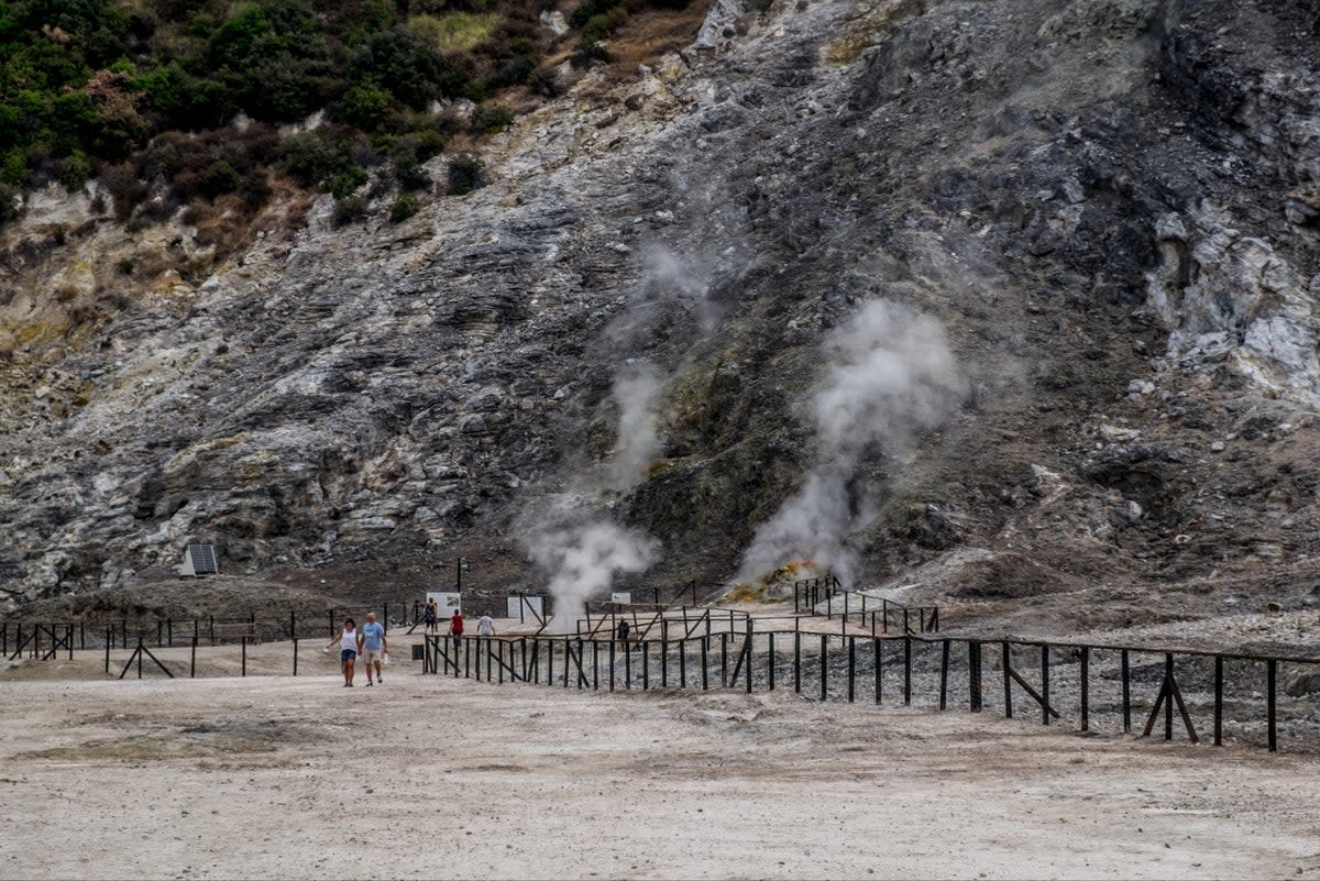 The Solfatara volcanic crater in Italy, part of the Campi Flegrei region (Epsilon68)