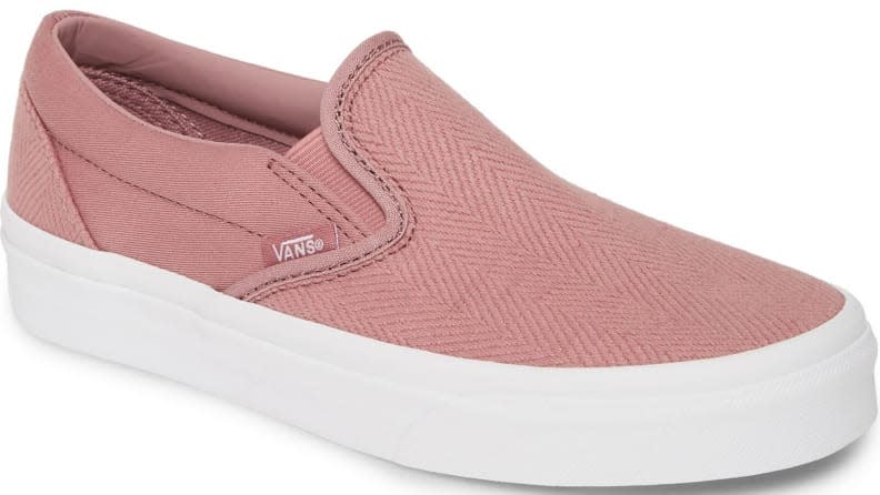 Textured fabric gives these Vans an air of respectability.