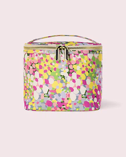 Insulated Lunch Tote, Floral Dot
