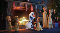 <p>In a different context — say, as a TV special — the <em>Frozen </em>snowman’s musical adventure might have been embraced (or at least tolerated) by Disney fans. Unfortunately, <em>Olaf’s Frozen Adventure</em> opened in front of the feature film <em>Coco. </em>The featurette’s haphazard plot — the doofy snowman tries to find the perfect holiday tradition for Elsa and Anna — is a jarring contrast to the elegant simplicity of those in the shorts that normally precede Pixar’s films. Worse still, at 22 minutes, <em>Olaf</em> ate up young viewers’ attention spans before they even got a glimpse of the far superior feature<em>. </em> —<em> Gwynne Watkins </em>(Photo: Everett Collection) </p>