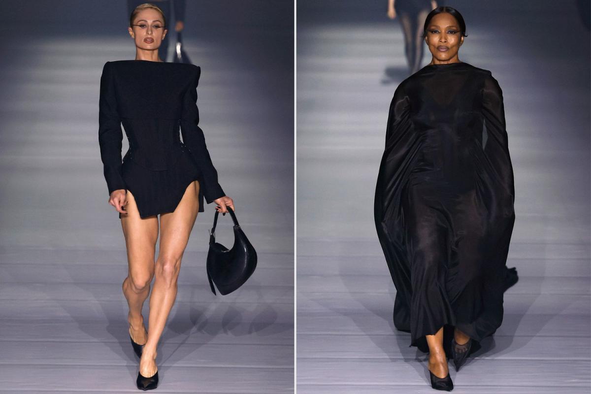 Paris Hilton and Angela Bassett Lead a Star-Studded Runway at Mugler