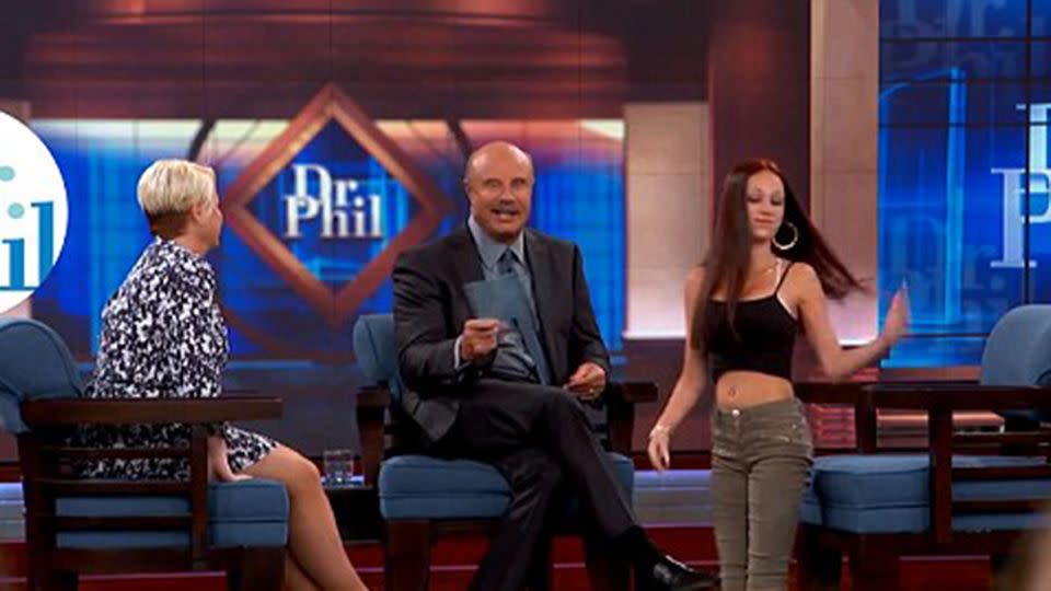 Her initial appearance on Dr Phil went viral when she tried to fight members of the audience. Source: Dr Phil