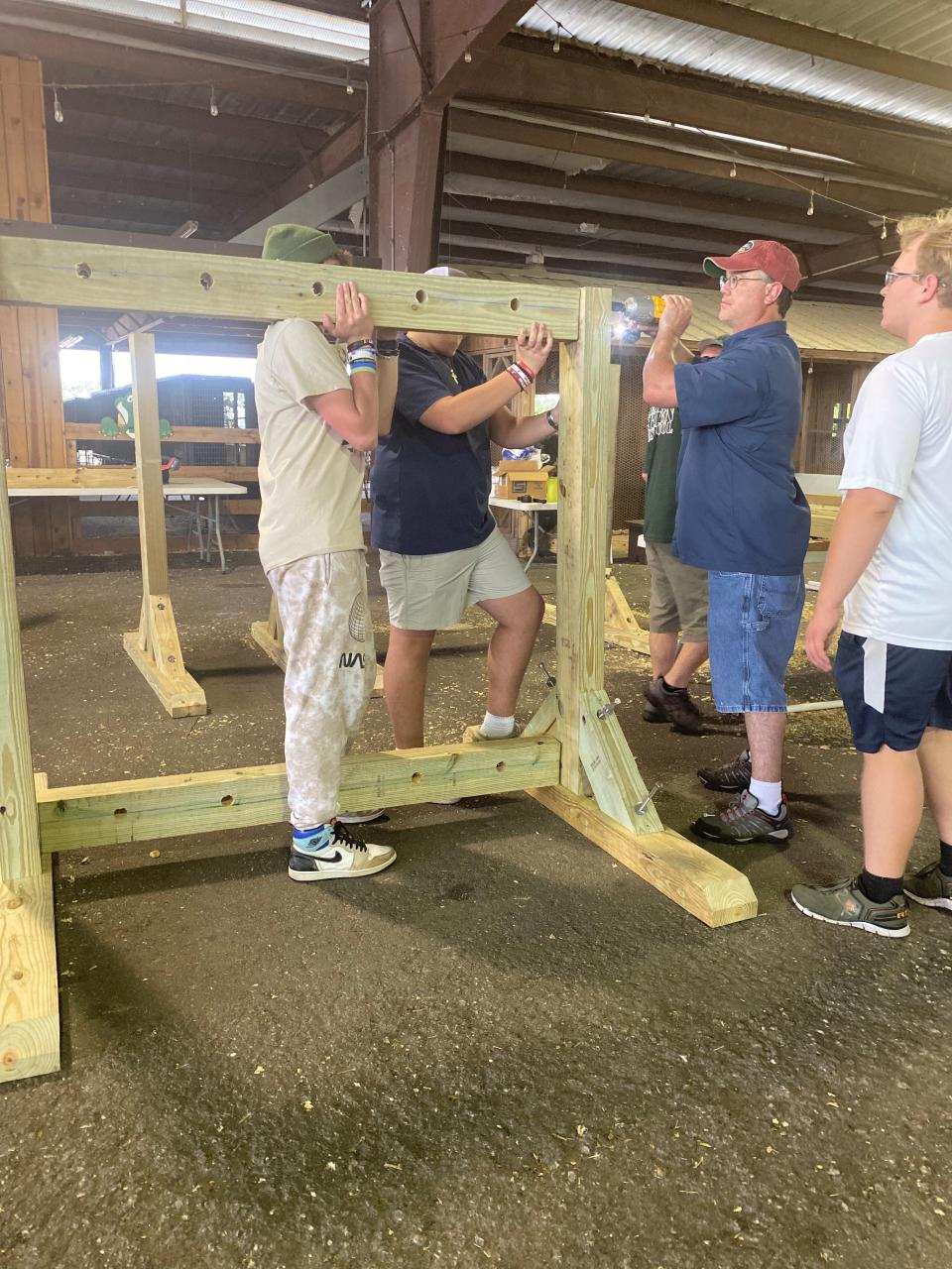 "Kids Don't Float" life jacket stand getting built for a Collier County beach