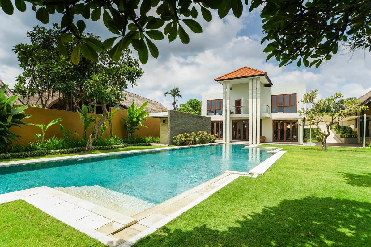 The gym building and pool at The Samata (The Samata Sanur)