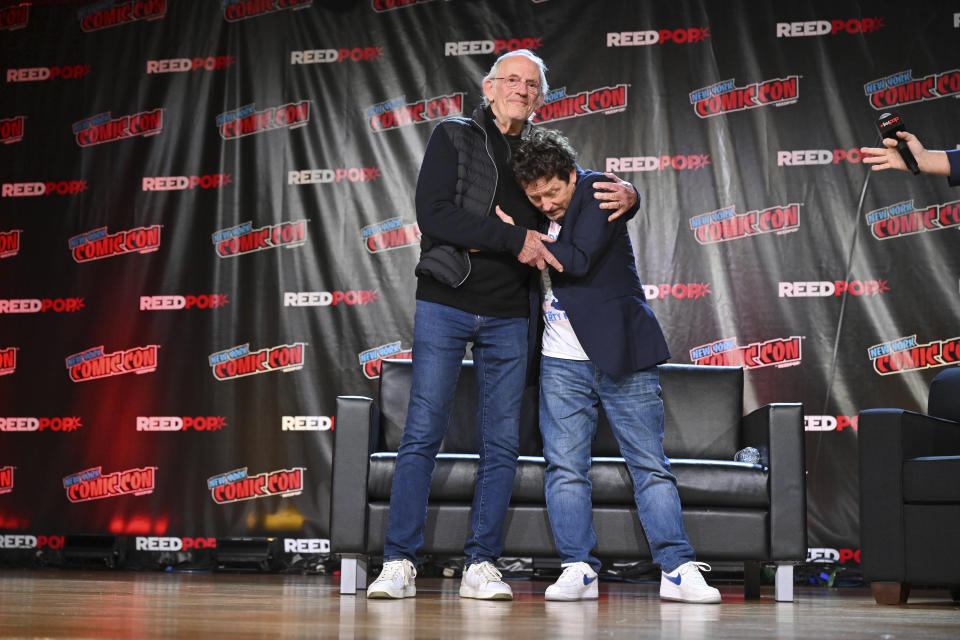 Photo by: NDZ/STAR MAX/IPx 2022 10/8/22 Christopher Lloyd and Michael J. Fox at a 
