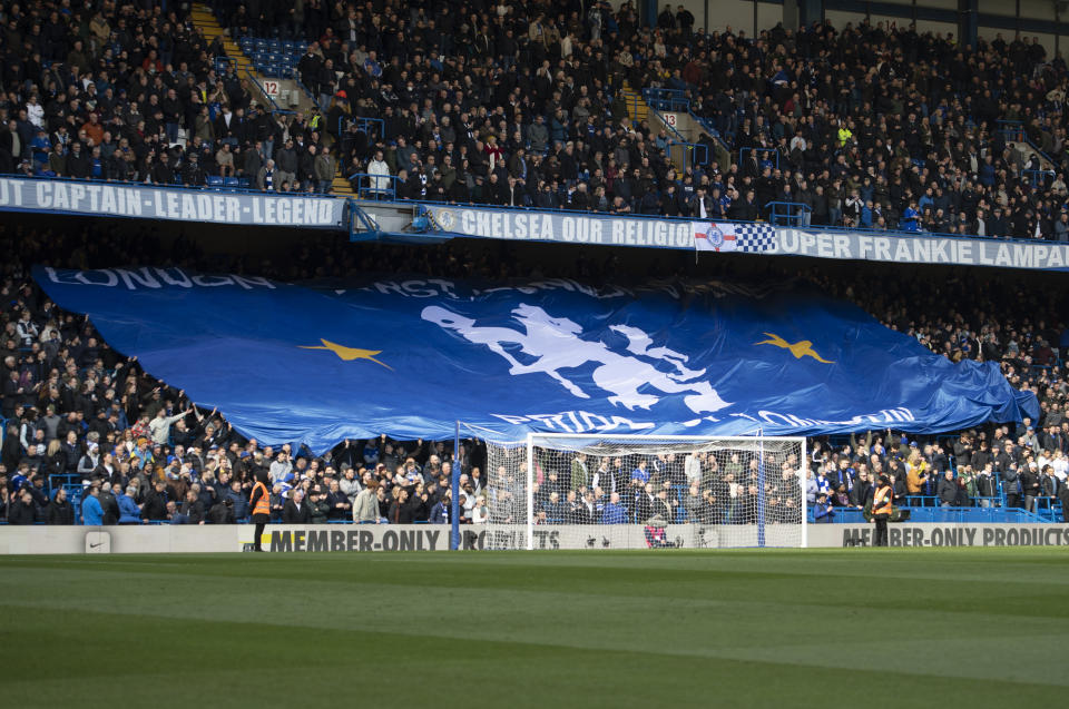 Bandera gigante de Chelsea