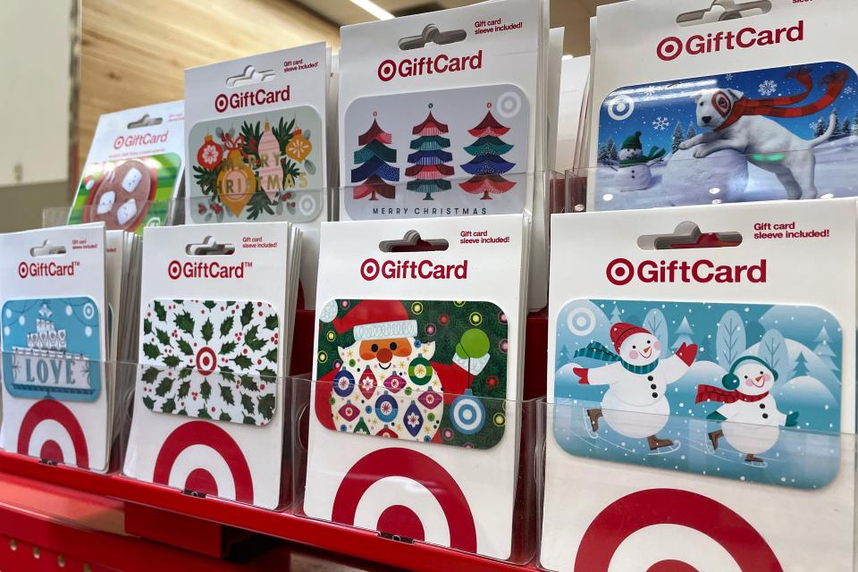 You can add Target gift cards to the retailer's mobile app or to your account online.