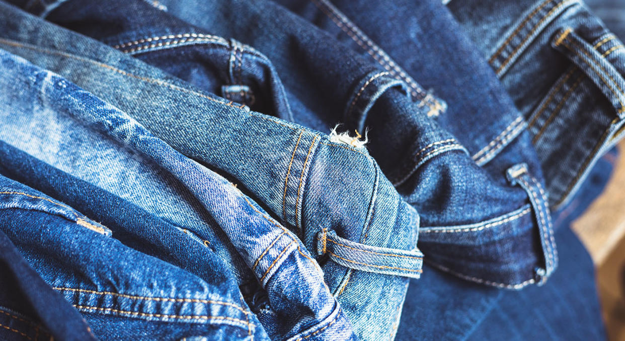 Apparently you should never wash jeans. [Photo: Getty]