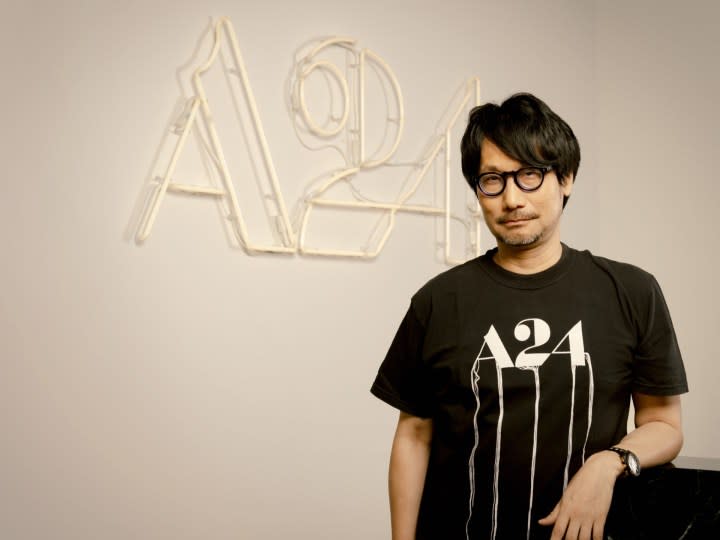 Kojima next to the A24 logo.