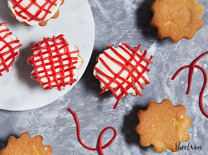 Twizzler Pull 'n' Peel Lattice Cupcakes