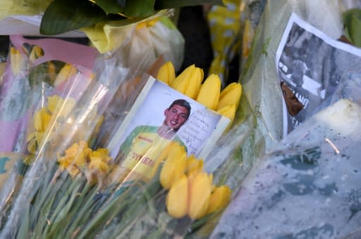 Wellwishers had laid flowers for Sala at Nantes football stadium after his disappearance