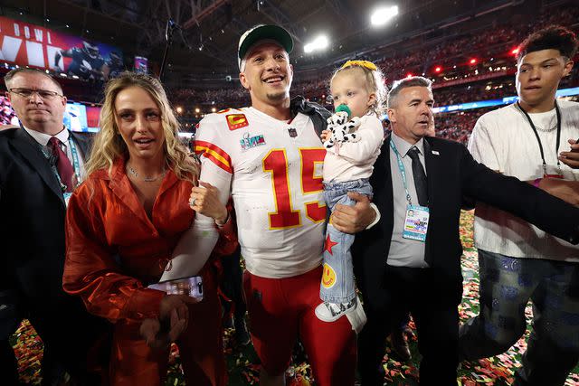 Christian Petersen/Getty Images Patrick and Brittany Mahomes with daughter Sterling