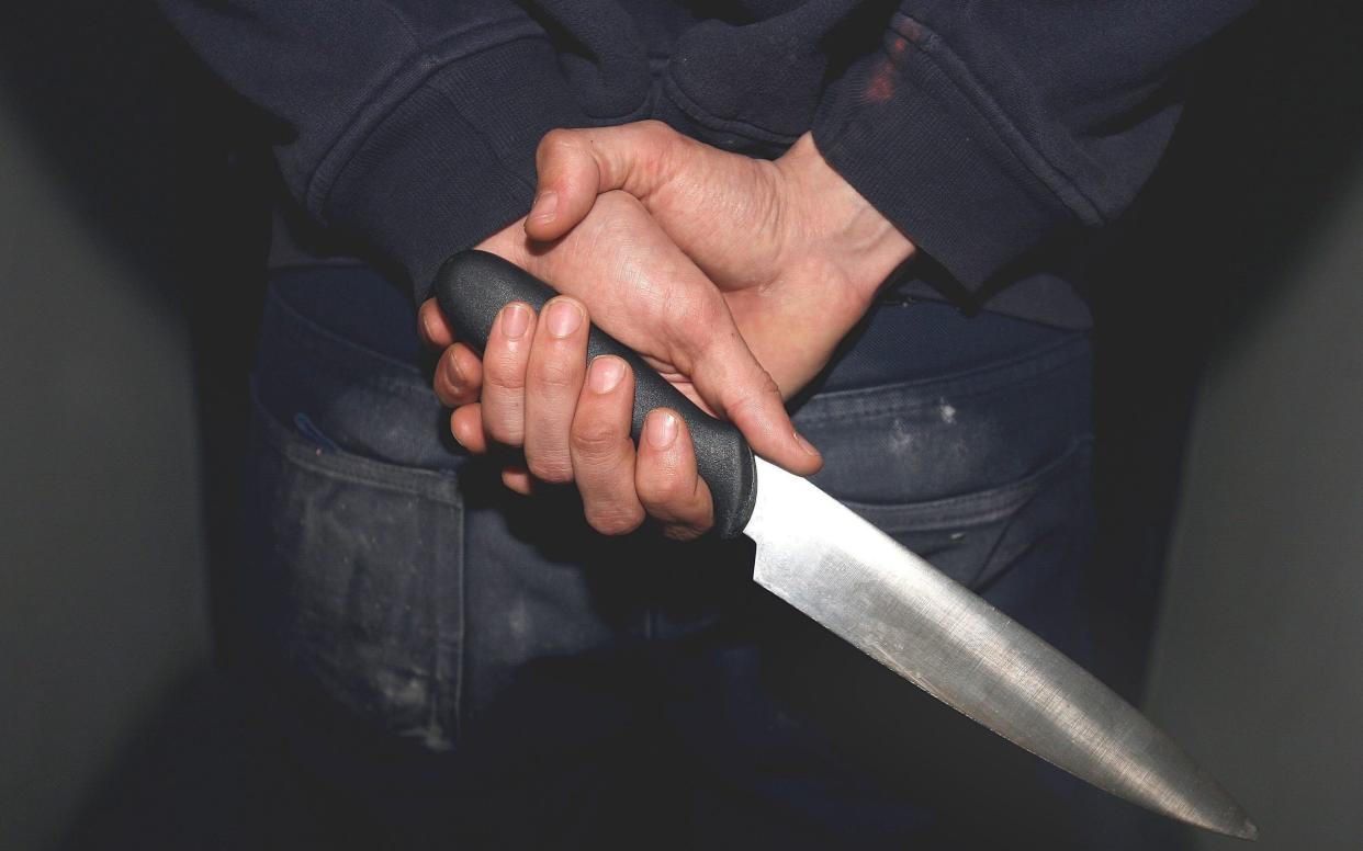 The number of knife offences recorded by police jumped by 10 per cent to 49,027 in the year to March - Katie Collins/PA Wire