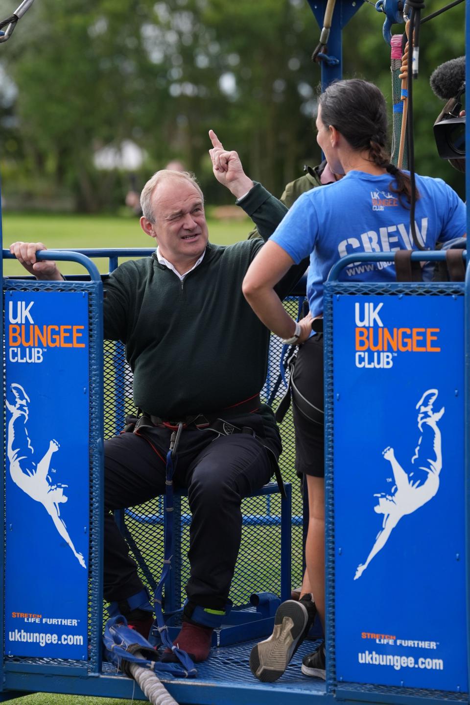 Liberal Democrat leader Sir Ed Davey during a visit to Eastbourne Borough Football Club in East Sussex, while on the General Election campaign trail. Picture date: Monday July 1, 2024.