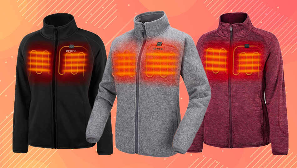 Heated jackets are the one thing your winter wardrobe is missing. Get them on sale for Cyber Monday. (Photo: Amazon/Getty)