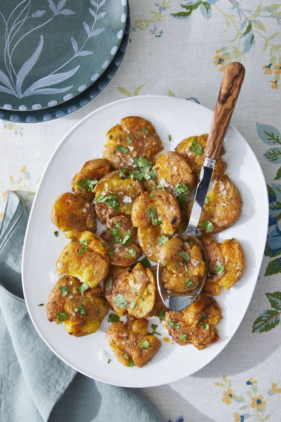 6) Smashed Potatoes with Paprika and Cumin