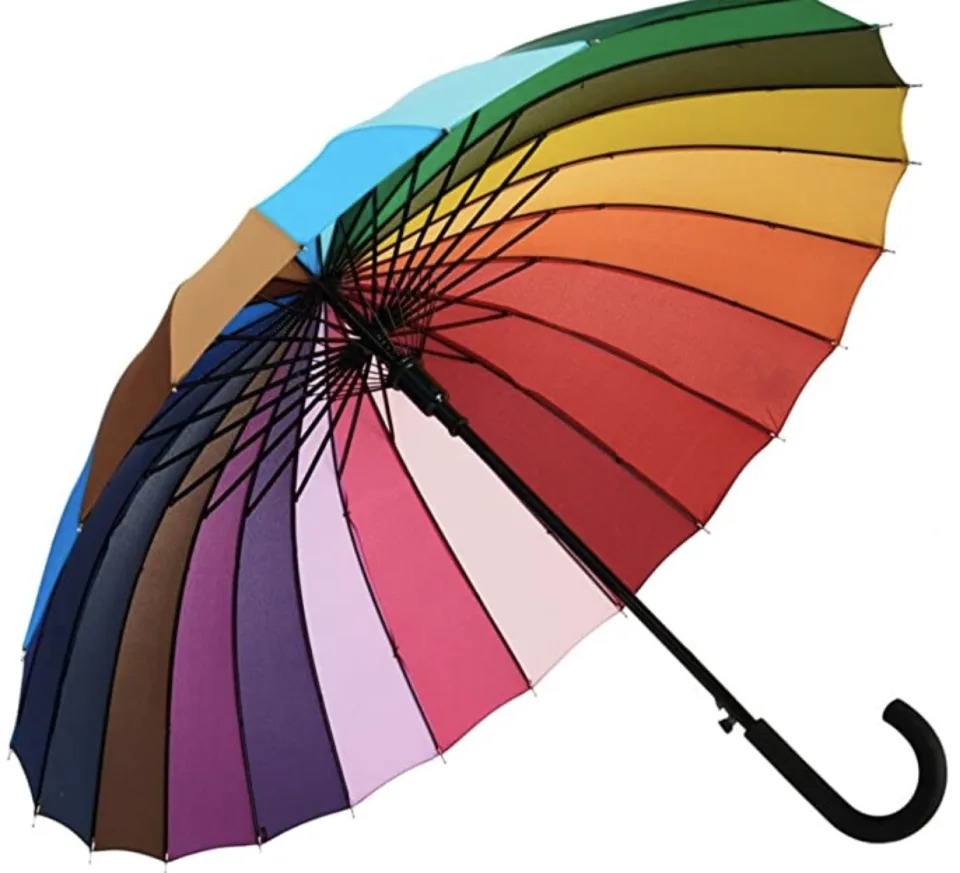 PHOTO: Amazon. Rainbow Umbrella