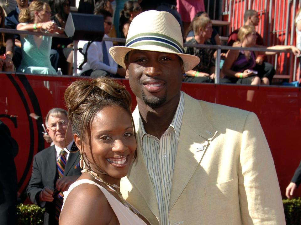 Dwyane Wade (right) and Siohvaughn Funches during 2006 ESPY Awards - Arrivals at Kodak Theatre in Hollywood, CA, United States