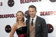 Actors Blake Lively, left, and Ryan Reynolds attend a special screening of "Deadpool 2" at AMC Loews Lincoln Square on Monday, May 14, 2018, in New York. (Photo by Brent N. Clarke/Invision/AP)