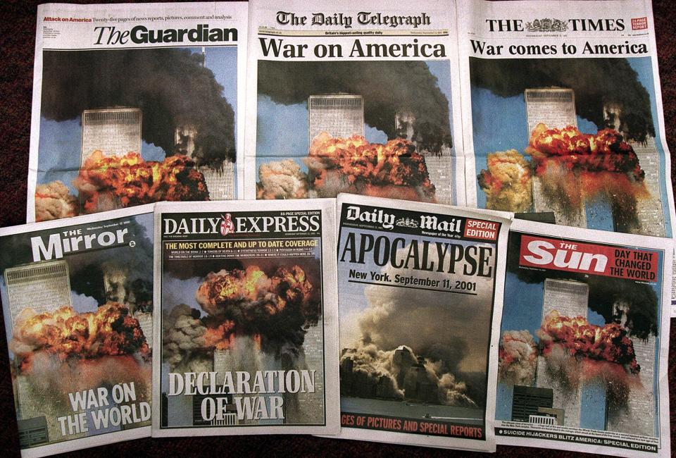 How the 9/11 attacks were reported on front pages around the world