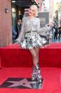 <p> Gwen Stefani was honoured with a star on the Hollywood Walk of Fame in 2023 and she dressed appropriately glam for the occasion. Sparkling from head to toe in a star-emblazoned dress, she followed the theme to a T. </p>