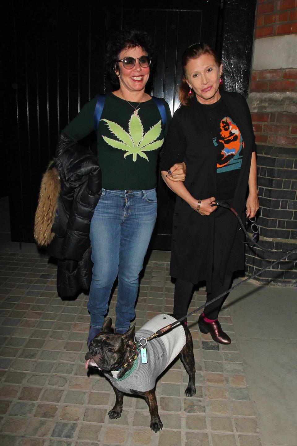 Ruby Wax and Carrie Fisher (BBC/Alamy/PA)