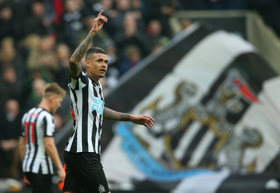 Kenedy bagged two goals, and Newcastle lifted itself five points clear of the relegation zone. (Getty)