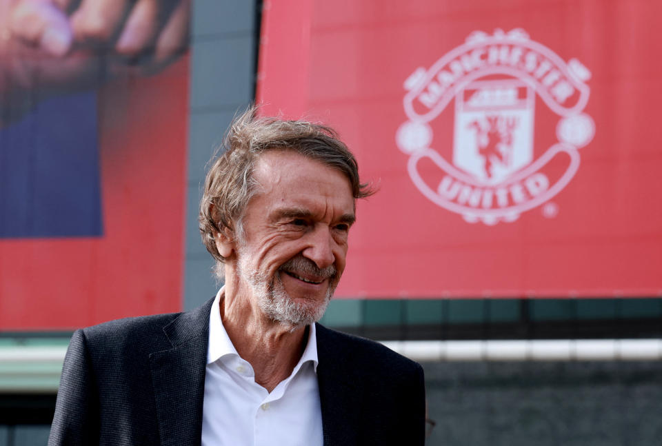 Ineos chairman Jim Ratcliffe is pictured at Old Trafford in Manchester, Britain, March 17, 2023. (REUTERS/Phil Noble)