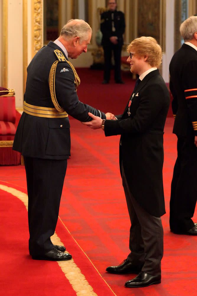 Prince Charles and Ed Sheeran
