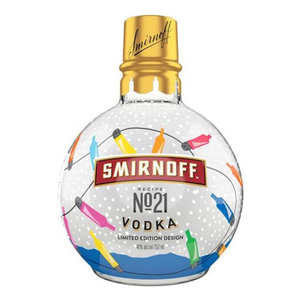 Smirnoff Vodka Holiday Ornament Bottle