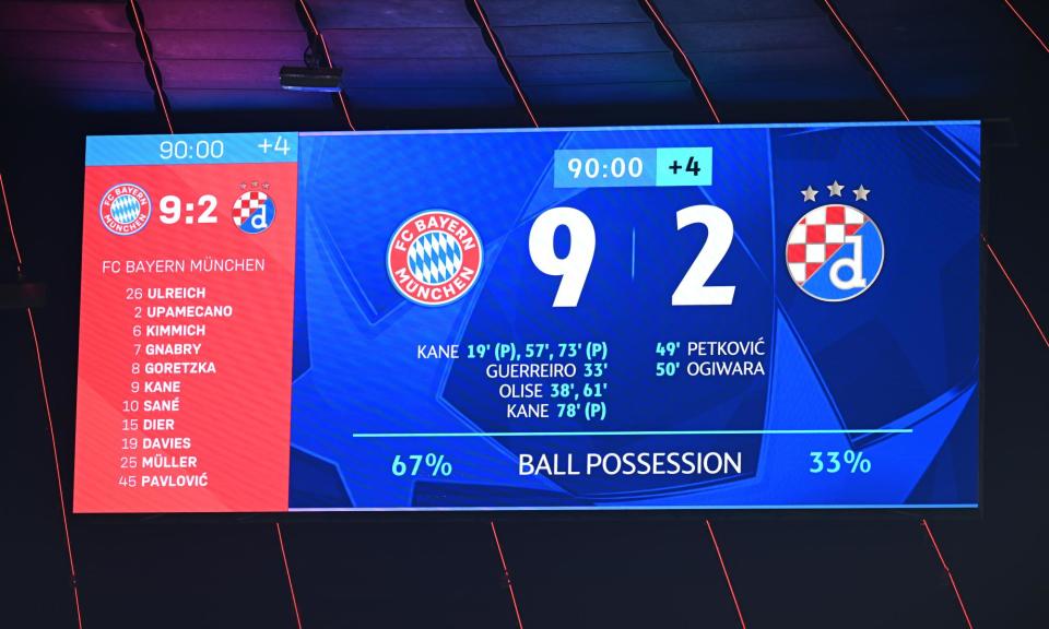 <span>But 33% possession isn’t bad.</span><span>Photograph: Sebastian Widmann/Getty Images</span>