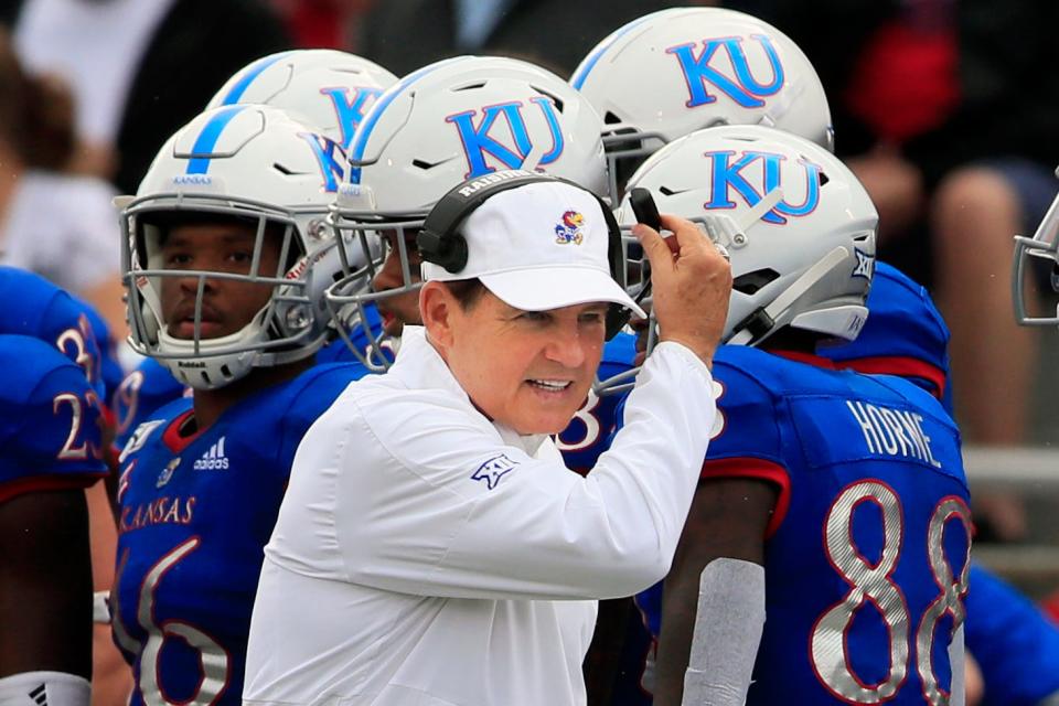 Kansas will do a “full review” of the allegations against Les Miles, athletic director Jeff Long said in a statement.
