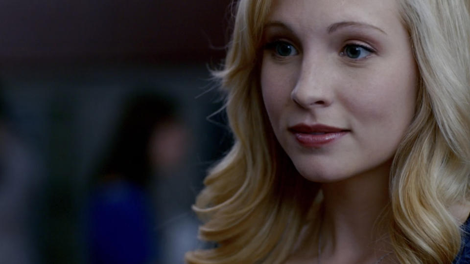 caroline in the series premiere of the vampire diaries