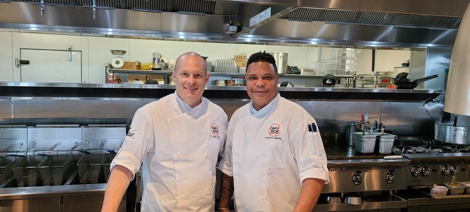 Oar and Iron's cheffing team is led by Stephen Scott and LaVerte Mathis.
