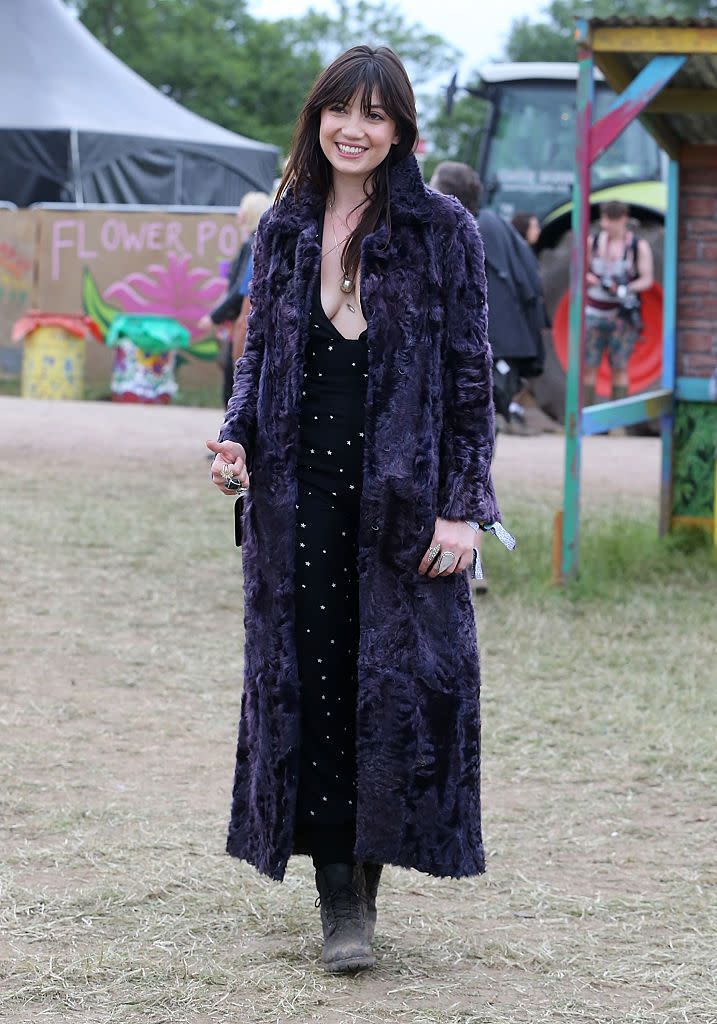 Daisy Lowe at Glastonbury, 2015