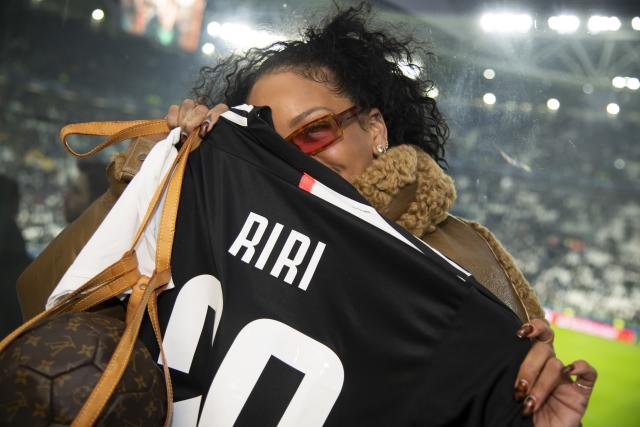 Rihanna Attended a Football Match Carrying a $3,500 Inflatable Soccer Ball  as a Purse