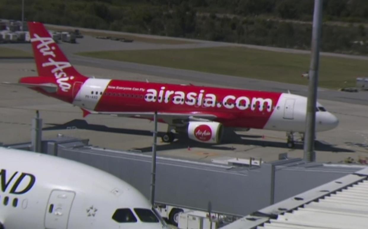 Grounded: The AirAsia plane was forced to return to Perth, Australia after depressurising mid-air: AP