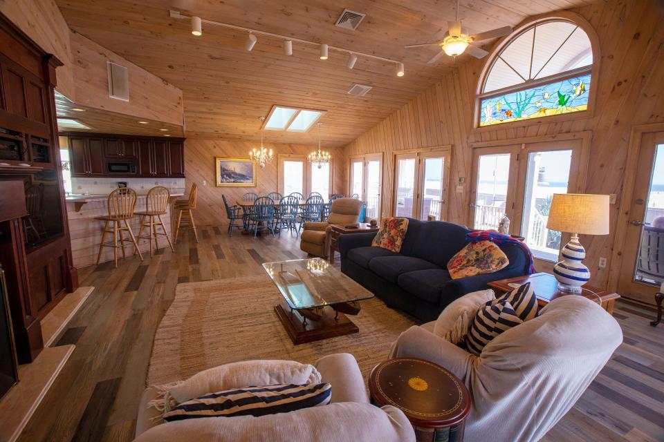 The interior of the Sinatra house, a Point Pleasant Beach home made famous because the owners played Frank Sinatra tunes on speakers to people passing by on the boardwalk. Monday, September 19, 2022.