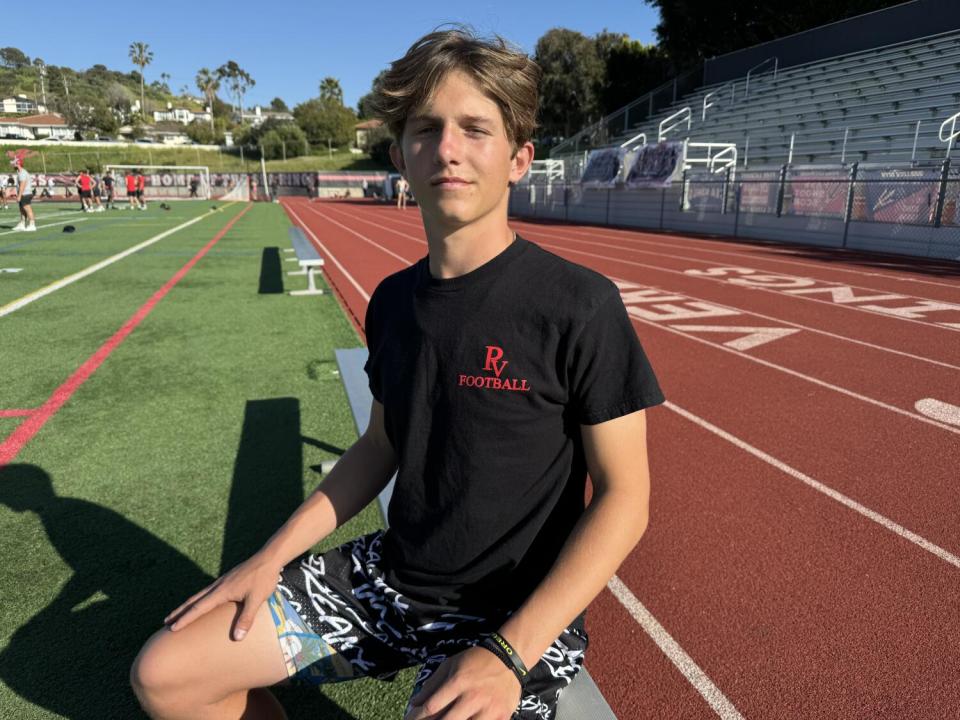 Sophomore quarterback Ryan Rakowski of Palos Verdes.