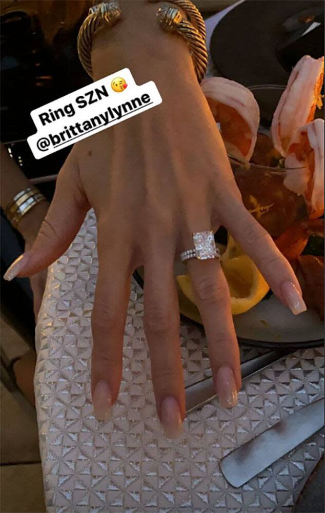 Patrick Mahomes, Brittany Matthews, Engagement Ring