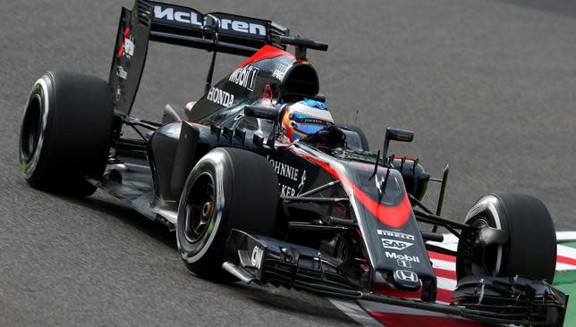 Fernando Alonso in action during the Japanese Grand Prix.