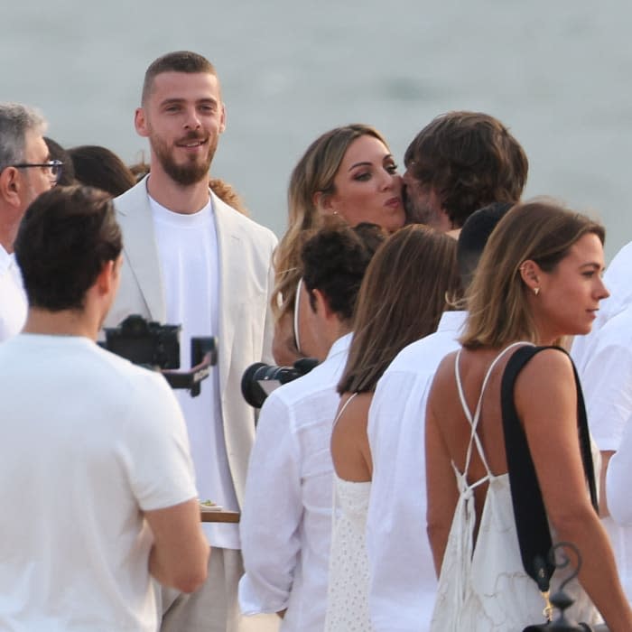 David de Gea, Edurne y Santi Millán