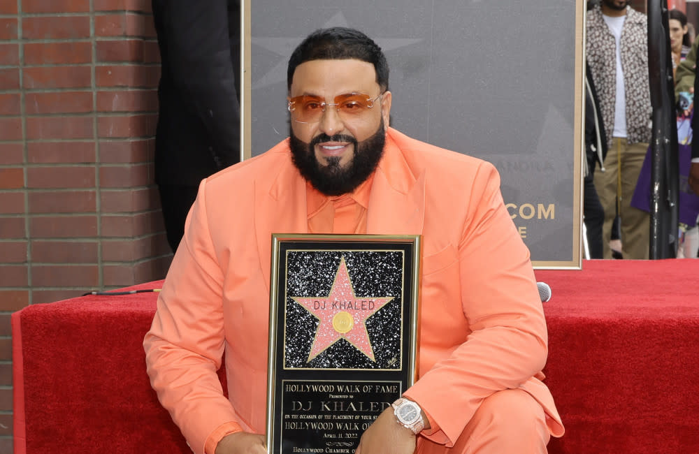 DJ Khaled receives his star on The Hollywood Walk of Fame credit:Bang Showbiz