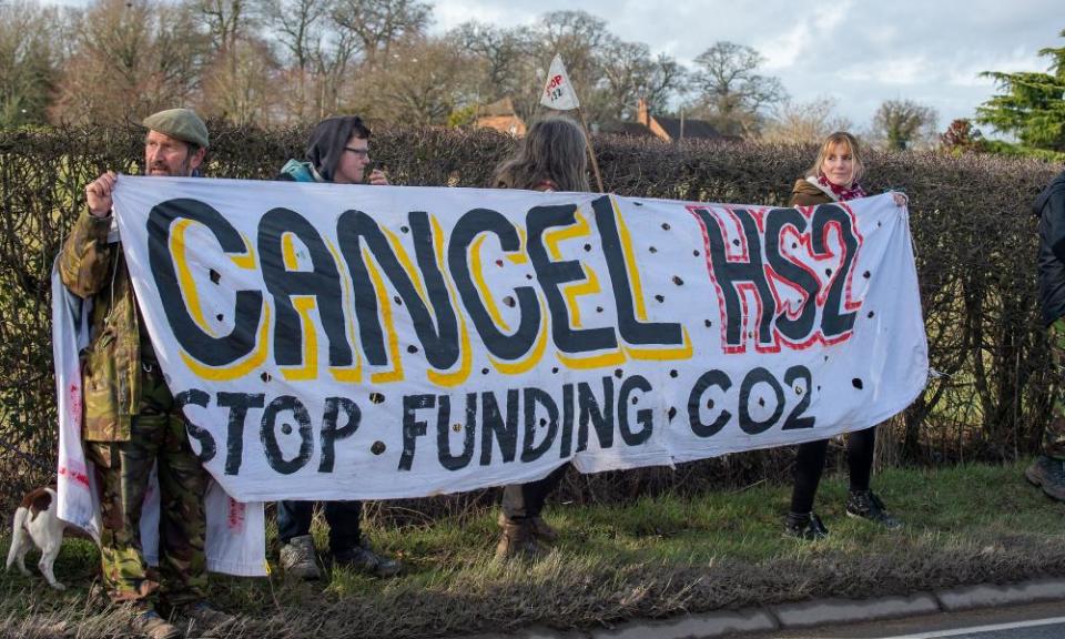 A Stop HS2 protest.