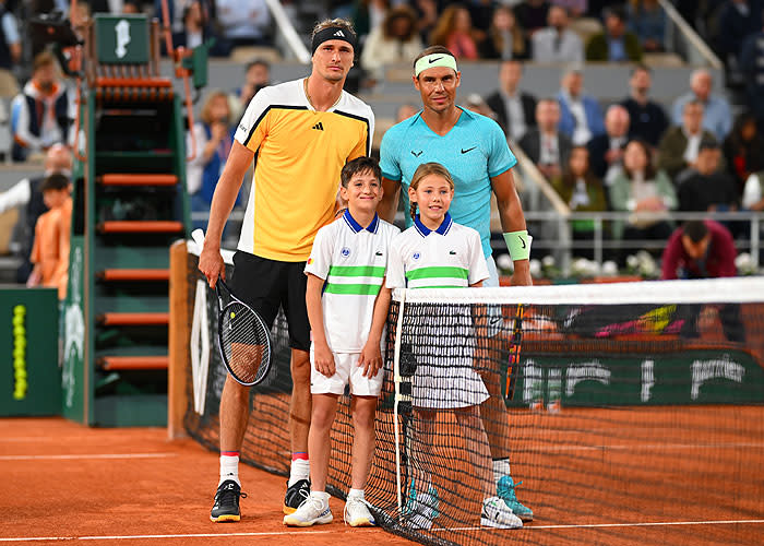 Nadal y su rival en Roland Garros